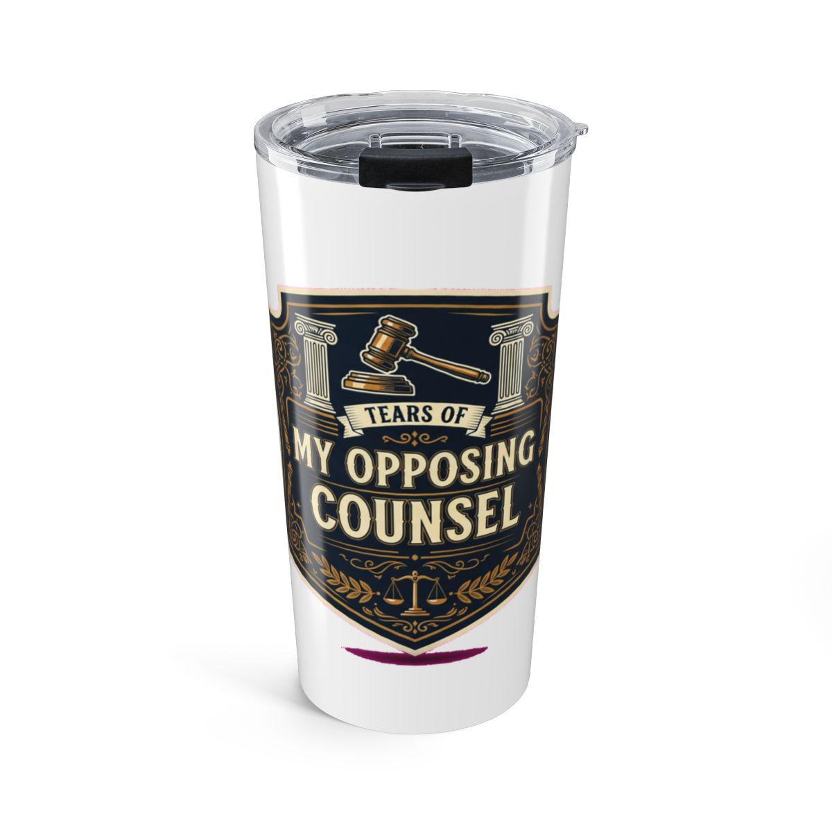 Lawyer Dark Humor Tumbler | Attorney Gift | Funny Legal Professional Coffee Cup