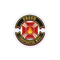 Firefighter Wife Pride Maltese Cross Die-Cut Sticker | Fire Wife Badge