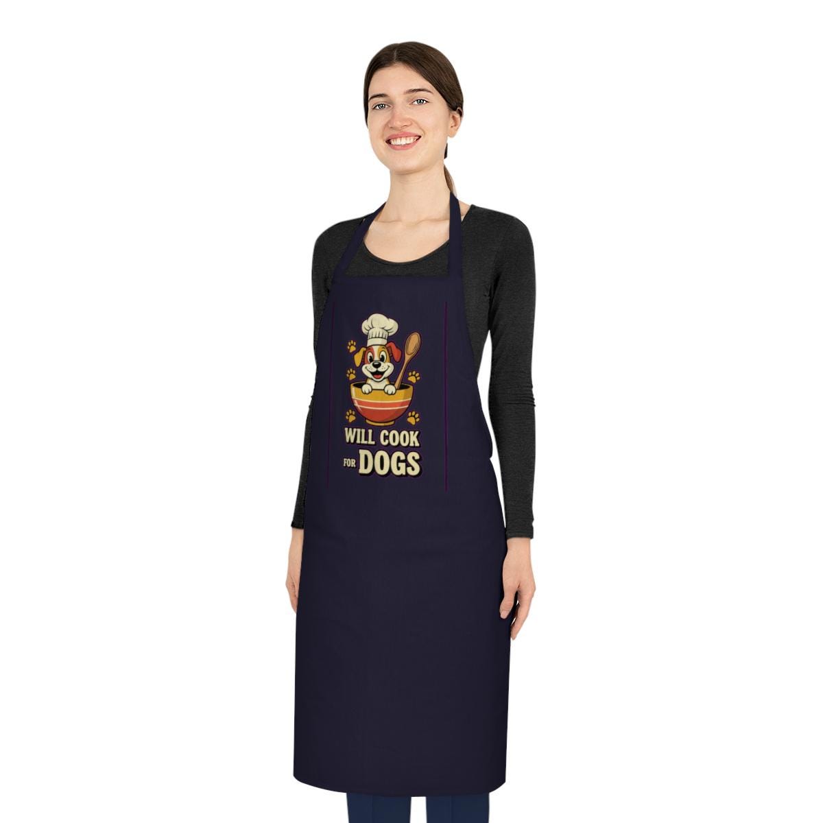 Funny Dog Mom Apron | Retro 1950s Kitchen Apron for Dog Lovers