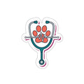 Vet Tech Pride Die-Cut Sticker | Veterinary Technician Gift | Stethoscope Paw Print