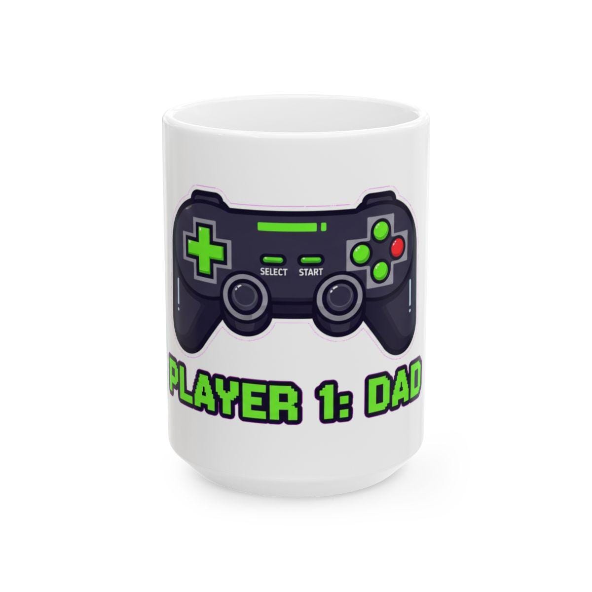Gamer Dad Mug - Funny Video Game Coffee Cup, Perfect Father's Day Gift