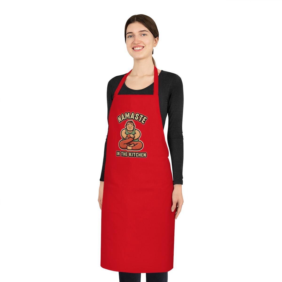 Yoga Instructor Dark Humor Apron - Funny Pretzel Twist Gift