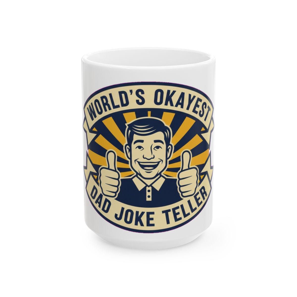 Funny Dad Mug - Retro Dad Jokes Coffee Mug, Father's Day Gift