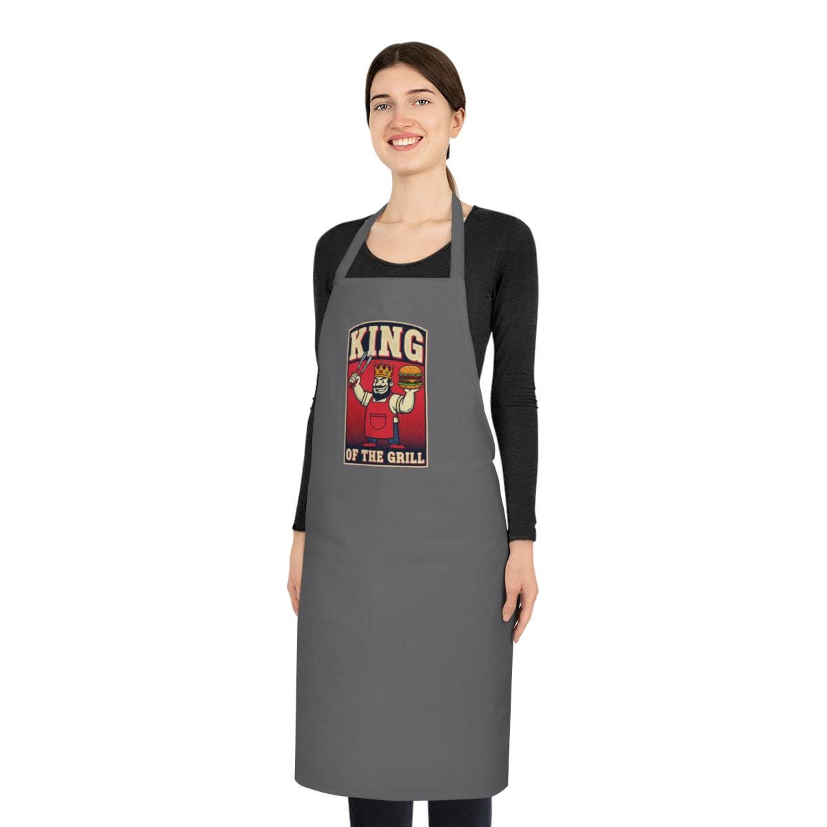 Funny BBQ Dad Apron | Grill Master Father's Day Gift | Vintage Americana