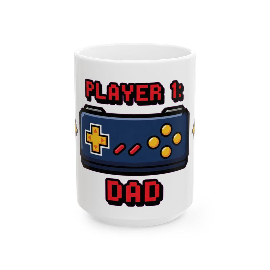 Retro Gamer Dad Mug - 8-Bit Controller Coffee Cup | Gaming Father Gift