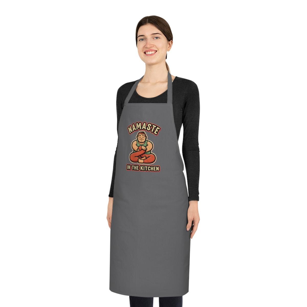 Yoga Instructor Dark Humor Apron - Funny Pretzel Twist Gift