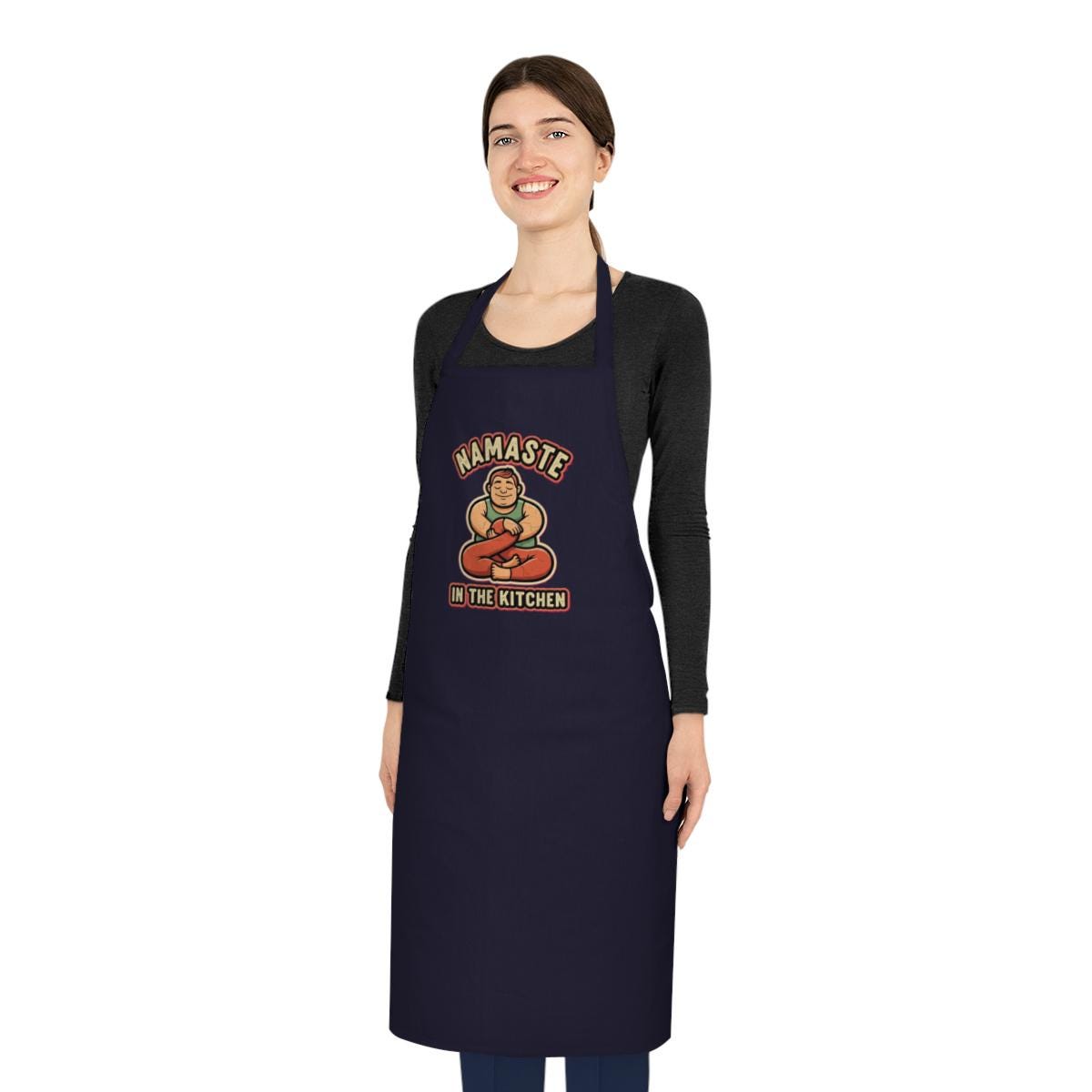 Yoga Instructor Dark Humor Apron - Funny Pretzel Twist Gift